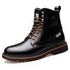 High Quality Men Boots Winter Snow Warm Casual Shoes Men Boots Genuine Leather Plush Fur Fashion Boots Size 38-44