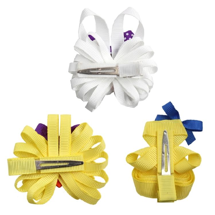 Lovely Hair Barrette Easter Festival Bunnies/Chick Hair Clip with Bowknot For Little Girl and Adult Holiday Theme Headwear