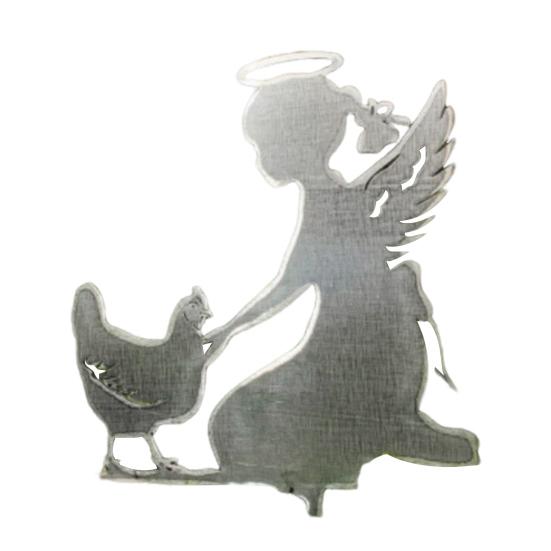 Pet Memorial Garden Stake Guardian Angel with Pet Garden Decor Outdoor Cat Dog Memorial Sign for Pet Owners Yard Art Decoration