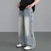 GXG Jeans Men's Fashion Retro Washed Loose Fit Denim Long Pants