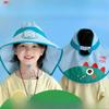 Smart Voice Control Fan Hat Summer Children's Sun Protection Sun Hat Boys and Girls Mesh Breathable Shawl Hat Sun Hat