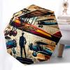 Aircraft, Aviation Themed Automatic Opening and Closing Umbrella, Brightly Colored 8-rib Portable Umbrella, Suitable for Men and Women, A Pe