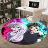 1pc Hunter X Hunter Killua & Gon Round Carpet - Anime Cartoon Design Office Chair Mat