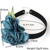 Temperament Romantisk Stor Rose Blomma Halsband Bred Svart Sammet Choker För Kvinnor Mode Hals Smycken Fest Present Hals Smycken