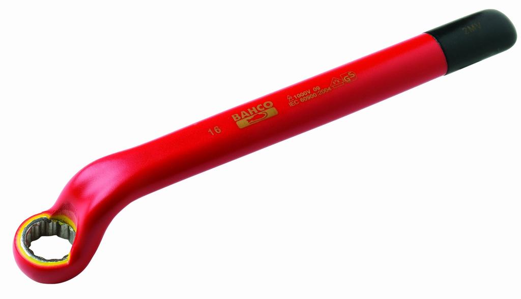 BAHCO Insulated Offset Ring Spanner, 1000V, 21mm, 2MV-21