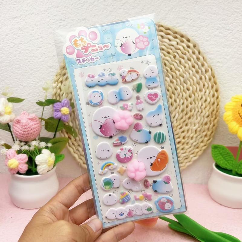 3D Bubble Stickers Cute Animal Butt Stickers Scrapbooking DIY Notebook Happy Buttocks Sticker Decals Decorative PP Stickers