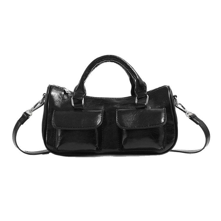 Large Capacity Bowling Bag 2025 New Spring and Summer Handbag High-Grade Daily Casual All-Match Shoulder Messenger Bag