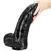 39*10cm  Stretching Giant Butt Plug Dildo Horse Penis Black Dick Fisting Pegging BDSM Slave Realistic Dildo Adult Sex Toy