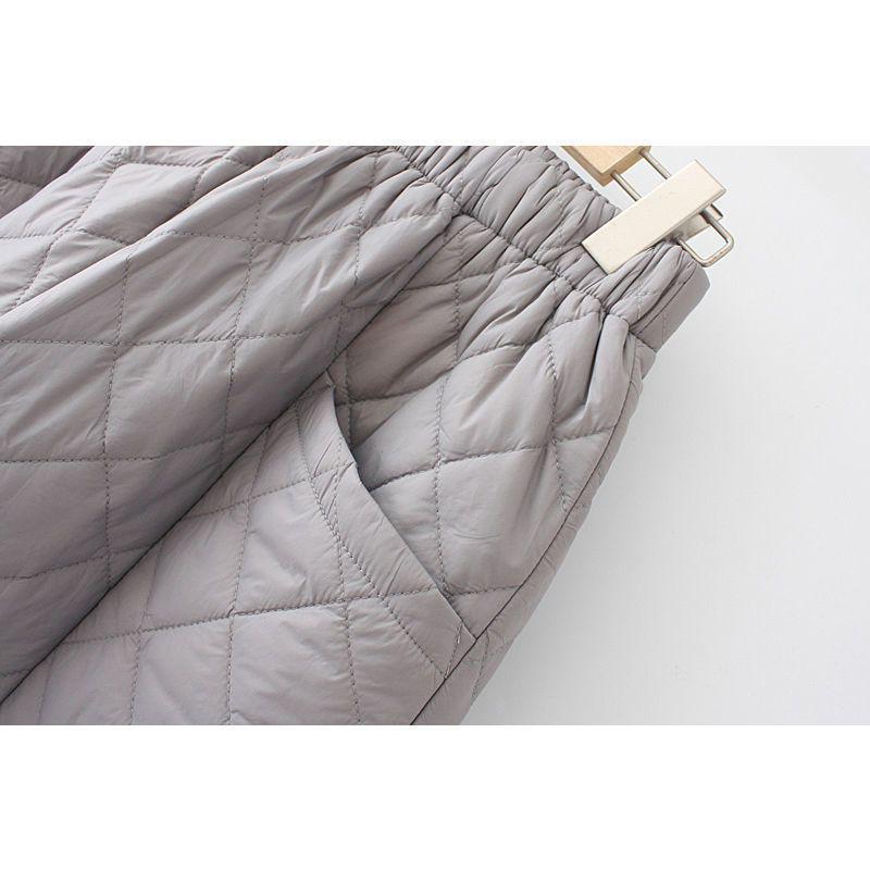 Women's Plus Size Warm Cotton Winter Pants for Middle-Aged and Elderly