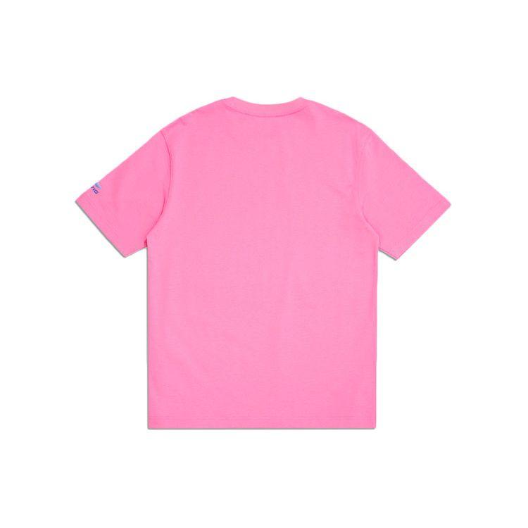 Li Ning Sports Fashion Series SS20 Paris Fashion Week Casual Sports Crew Neck Short Sleeve T-Shirt Men Tops Dawn-Red AHSQ663-3