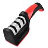 Three-Stage Kitchen Knife Sharpener - Natural Stone Whetstone for Home and Commercial Use