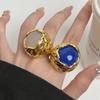 Metal Material Geometric Hollow Ring Hollow Design Personality Ring  Fashion Accessory