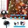 Christmas LED Snowfall Projector Light Snowflake Laser Landscape Light Adjustable Rotation Spotlight Lightning Garden Party Lamp
