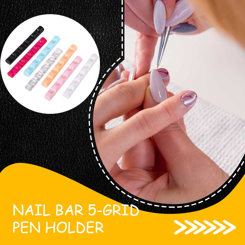 Nail Stand Multipurpose Brush Holder 5 Grids Painting Pen Holders Manicure Shelf Display Showing Tools Household