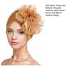 Women Turban Hat Pure Color Mesh Flower Decor Elastic Non-Slip Headwrap Breathable Lightweight Summer Headscarf Hat