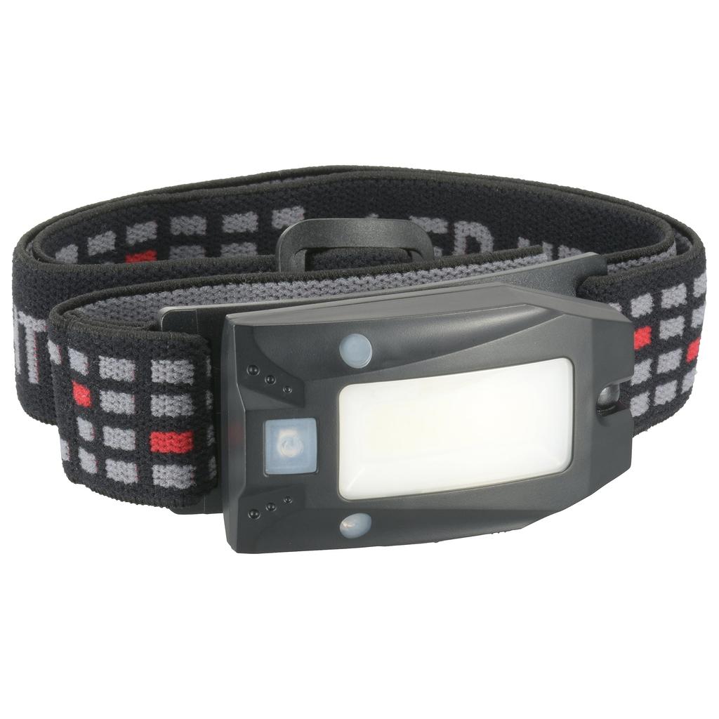 OHM Electric LED USB Motion Sensor 180 ANSI Standard Disaster Headlight, Rechargeable, Switch, Lumens, White/Red/Red Flashing, Compliant, IPX4,