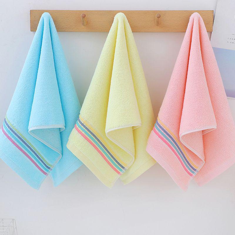 Striped Absorbent Thickened Adult Cotton Towel - Soft Gift Towel