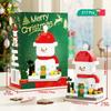 HUIQIBAO MOC Christmas Santa Claus House Building Blocks City Snow Man Candy Home Xmas Tree Brick Set Toy for Children Kids Gift