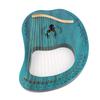 19 String Lyre Harp Portable Wooden Resonance Box String Instrument with Tuning Wrench and Picks for Beginners