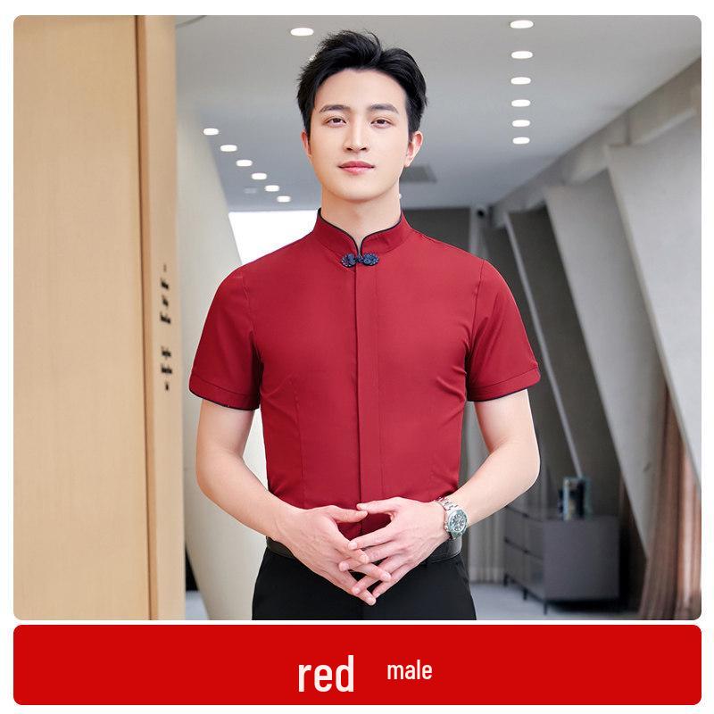 Women's Professional Short Sleeve Shirt for Hotel Front Desk & Reception Team Leaders