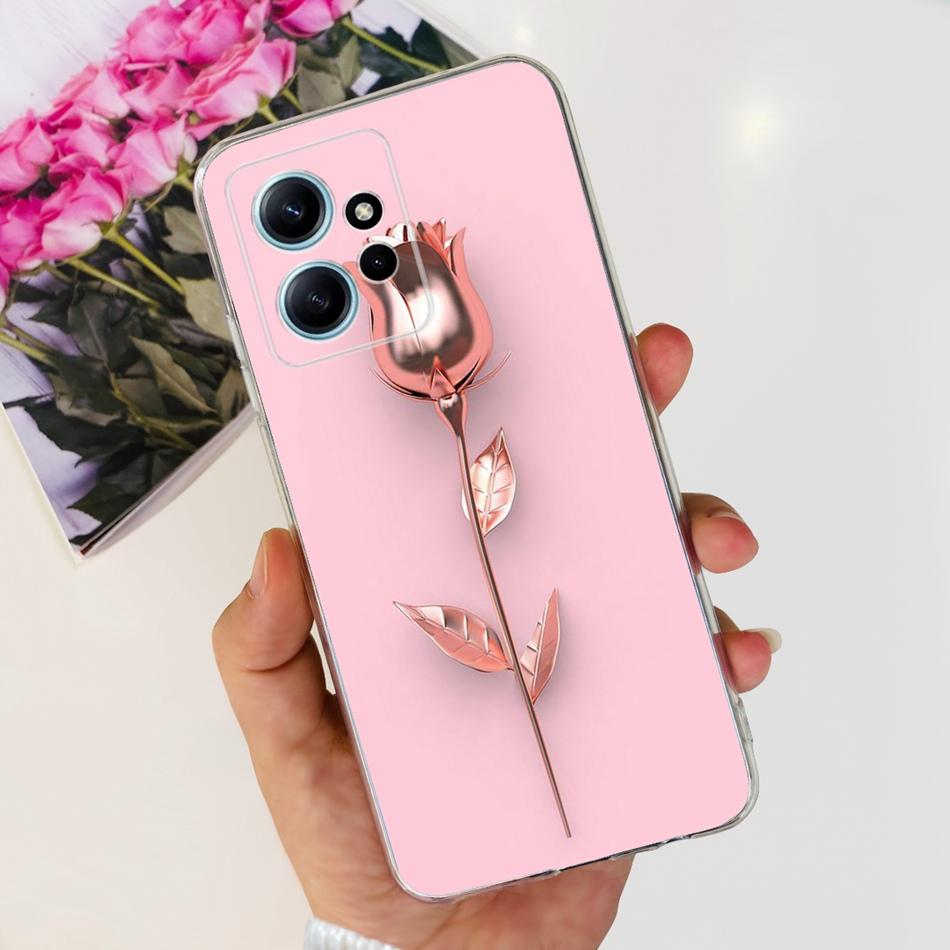 For Xiaomi Redmi Note 12 Case Redmi Note12 4G Global Cute Painted Soft Silicone TPU Phone Back Cover Bumper