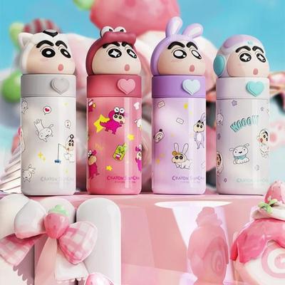 350ML Thermos Cup Stainless Steel Cartoon Pattern Water Cups Portable Outdoor Child Vacuum Flask Water Bottle Gift Cup for Kids