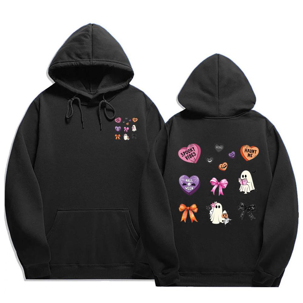 

Unisex Pink Ribbon Halloween Hoodie Long Sleeve Breast Cancer Awareness Survivor Gift Pumpkin Anti-Cancer Party Hoody Pullover 3XL
