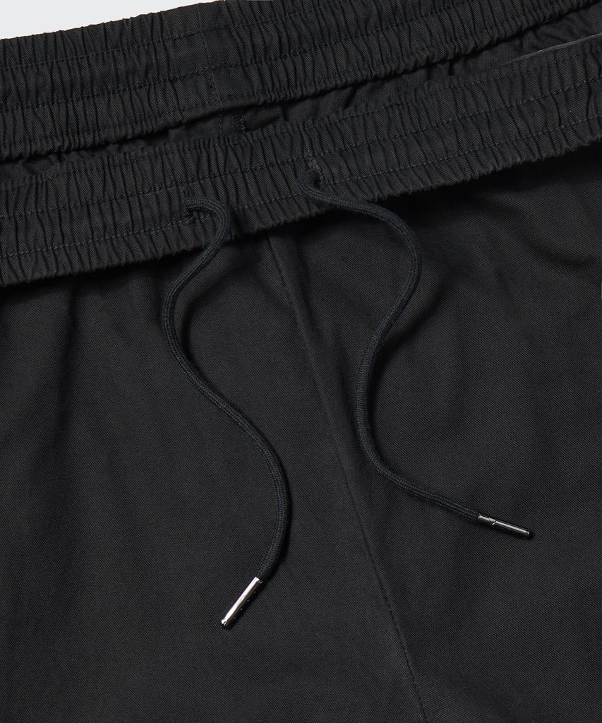 Musinsa Standard Cotton Deep Tuck Wide Elastic Waist Pants [Black]