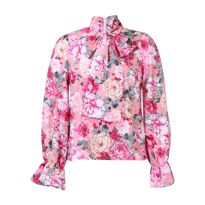 

Женская новая модная темпераментная тонкая рубашка на бретелях с принтом, рубашка большого размера XXXL розовый