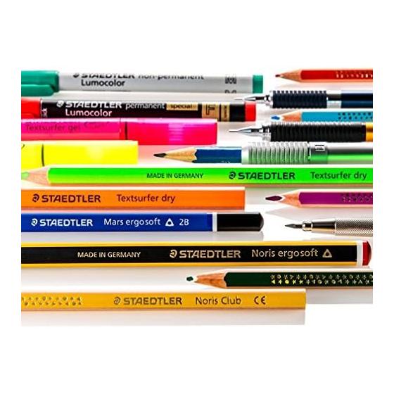 Staedtler Mars Lead Holder Refills, Red, 4 Pieces, 204-E4-2 (x2), 2mm Colored Lead, Plastic Lead, Alternative to Red Pencils, Smudge-proof,