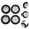 4 Pieces RC Car Tires Upgrade Accessory Rubber Wheel Tire Replacement for MN82 82S LC79 1:12