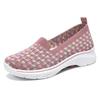 Summer Sneakers Women Shoes Kintting Woven Mom Relax Loafers Walking Flats Tenis Chaussure Femme
