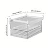 Clear High Capacity Egg Organizer for Refrigerator with Time Scale Stackable Container and Storage for Refrigerator with Drawers