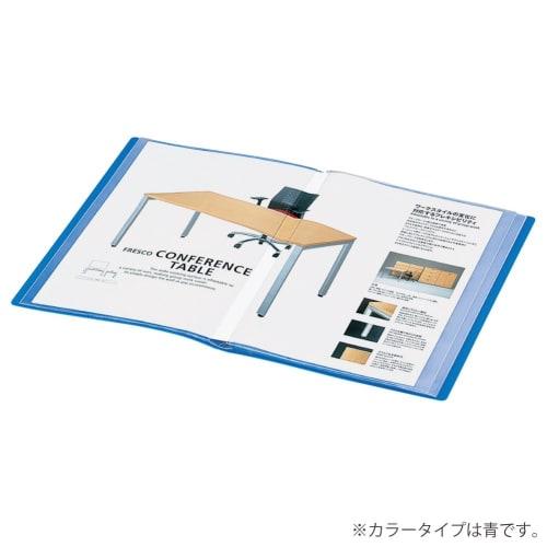 KOKUYO File Clear File Basic Fixed Side Throw A4 40 Pockets Black La-B220D