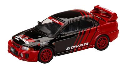 Hobby Japan HJ64 Scale Mitsubishi Lancer GSR Evolution 5 1998 Yokohama Advan Color Finished Model HJ642032AV 1/64 (CP9A)