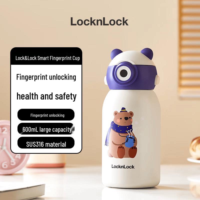 Lock&Lock Children s Fingerprint Smart Insulated Straw Cup