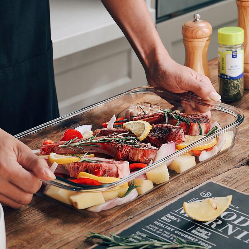 Rectangular Heat-Resistant Glass Baking & Serving Dish