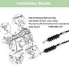 2PCS Golf Cart Accelerators Cable Assembly Metal Throttles Control Replacement for Club Car 2004+ Models