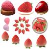 Molde de Silicone para Sobremesa 6 Cavidades Padrão Framboesa Molde Flexível para Assar para Doce Gelatina Cubo de Gelo