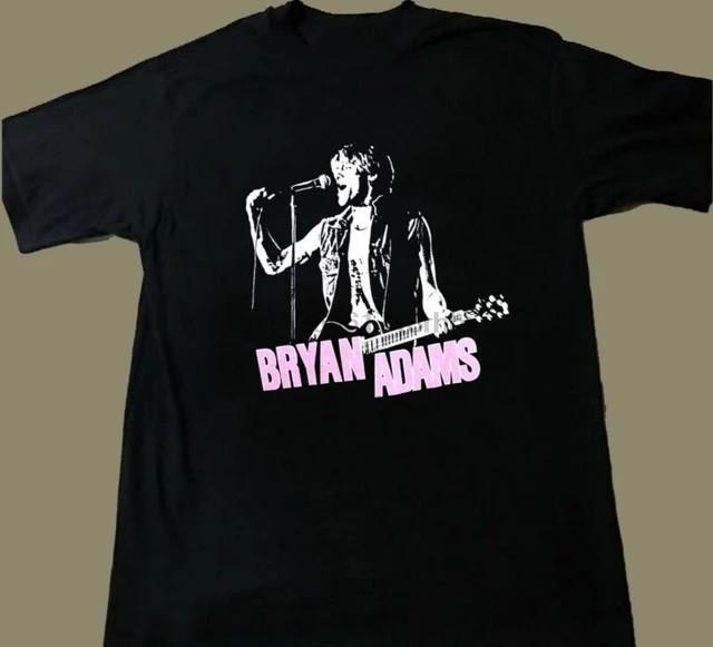 Винтажная футболка с коротким рукавом Bryan Adams, подарок фанату, черная, все размеры FA687, унисекс XXXL