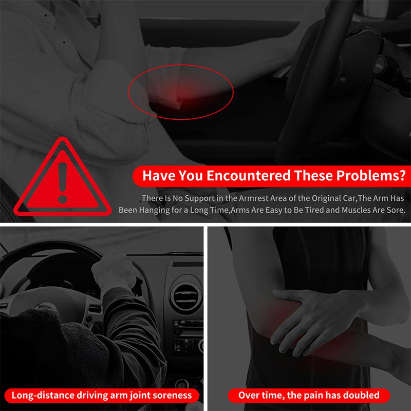 For Toyota Land Cruiser 250 Prado LC250 2025 2024 Front Row Door Armrest Soft Cushion Pair Set Elbow Support Car Accessories