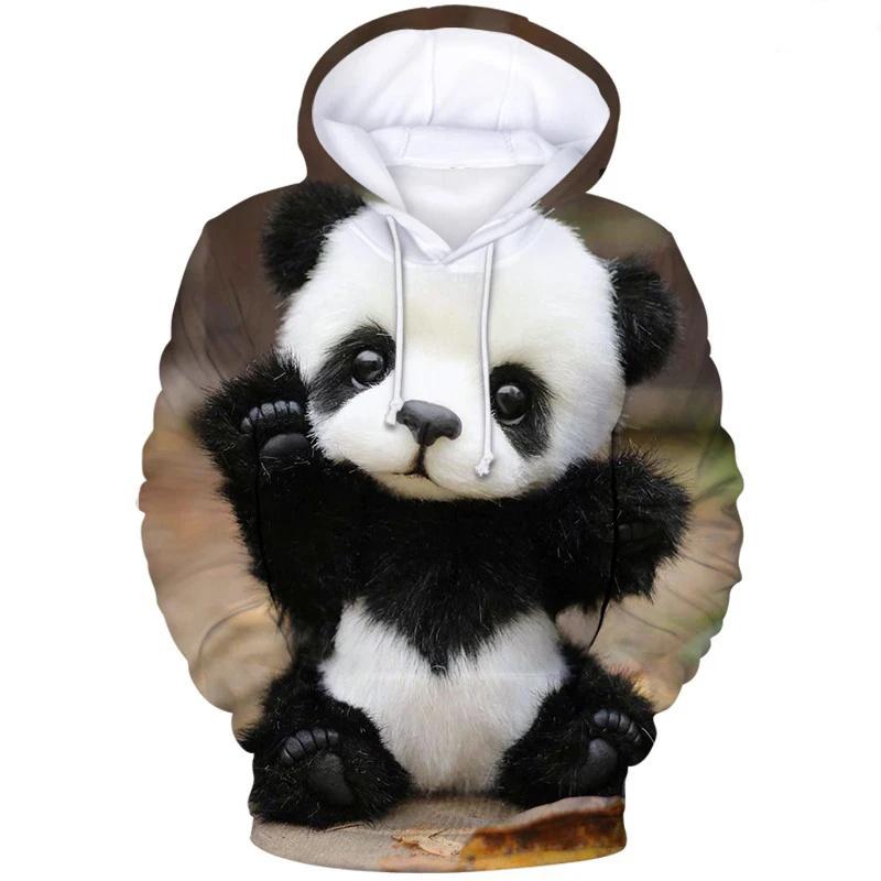 Hanorac pentru bărbați Imprimare 3D Model Panda Drăguț Primăvară Și Toamnă Modă Femei Și Copii Casual Oversized Pulover