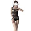 Sexy lace perspective pure desire uniform seduction one-piece pajamas hot no-take lingerie
