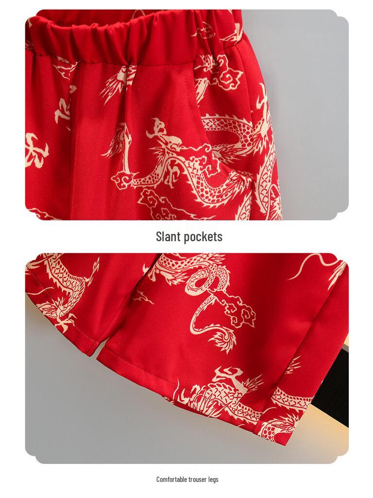 Moderna Ropa de Verano de Dragón Tang para Niños para la Actuación del 1 de Junio