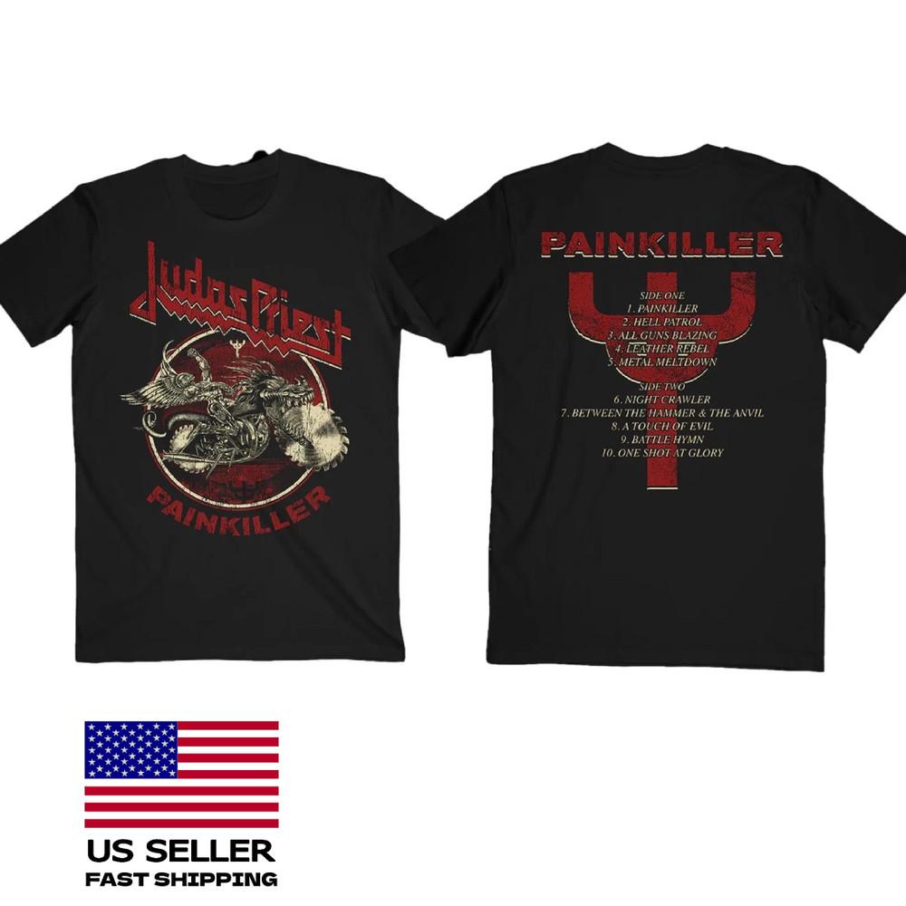Judas Priest Painkiller 35th Anniversary Album Tracklist  S-5XL Unisex T-Shirt S