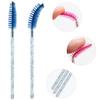 100PCS Crystal Mascara Brushes,Disposable Eyelash Mascara Brushes Wands Applicator Eyebrow Brush Makeup Brush Kits (Blue)