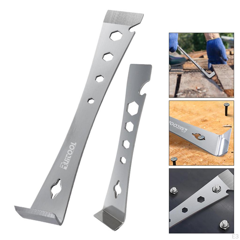 6.6inch Small Pry Bar Hex Wrench Flat Hive Tool with Angled Edge End Multifunctional for