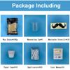 Nose Hair Removal Wax Kit Wax Beans Applicators Sticks Mustache Stickers Measuring Cup Paper Cups for Removing Nose