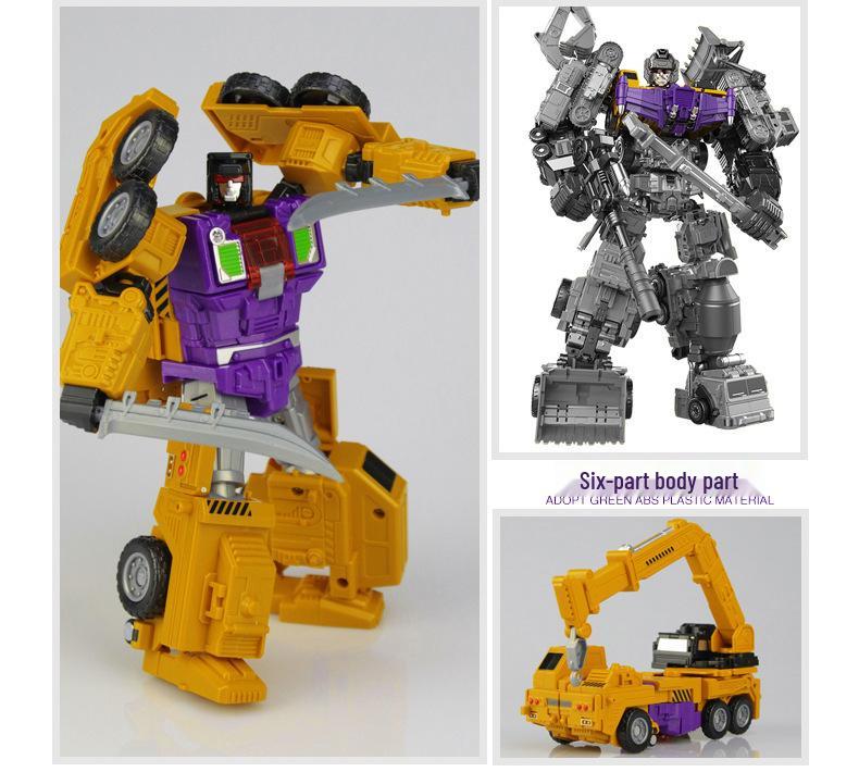 Devastator King Kong Robot Engineering Vehicle Action Figure - Six-In-One Model for Kids