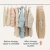 Visible Down Jacket Compressed Dust Cover Dust-proof Space Saving Clothes Garment Bag Protective with Zipper